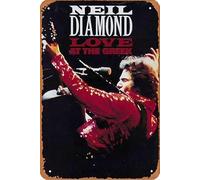 Neil Diamond: Love At The Greek Movie Poster Tin Sign Wall Art Sign Vintage Wall Decorations Metal Signs 8x12 Inch