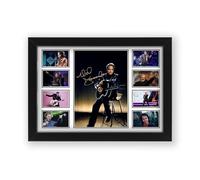 Neil Diamond Signed Poster Print - Limited Edition Autograph Fan Gift - Collectible Memorabilia Merchandise (Framed A3 (30x40cm))