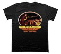 Neil Diamond Unisex Adult Sweet Caroline Oval T-Shirt (XL) (Black)