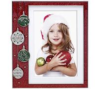 Neil Enterprises Inc. Red Ornament Pewter Picture Frame