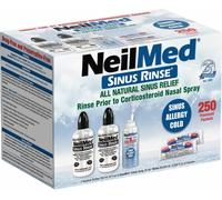 Neil Med Sinus Rinse Original Kit Squeeze 2 Bottle With 250 Premixed Sachets