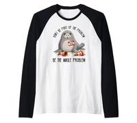 Neil the Seal be the Whole Problem Funny Raglan Baseball Tee