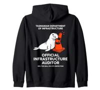 Neil The Seal Tasmanian Infrastructure Auditor Zip Hoodie