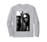 Neil Young Harvest Moon Singer By AJ Barratt Long Sleeve T-Shirt