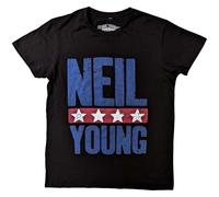 Neil Young Stars Logo Official Tee T-Shirt Mens Unisex