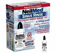 NeilMed, The Original & Patented Sinus Rinse Kit, 50 Premixed Packets, 1 Kit