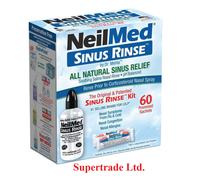 NeilMed Sinus Rinse Relief Kit With 60 Sachets & 240ml Squeeze Bottle
