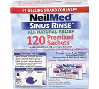 NeilMed Sinus Rinse Kit - Gentle, Effective Saline Nasal Irrigation - 120 Sachets (500 ml)