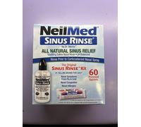 NeilMed Sinus Rinse Original Smooth Flow Kit Squeeze Bottle 240ml 10-60 Sachets