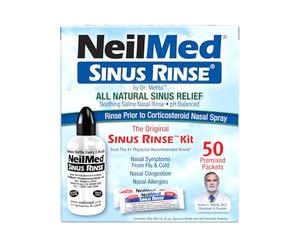 NeilMed SinusRinse Saline Nasal Rinse Kit 50 Sachets