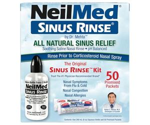 NeilMed SinusRinse Saline Nasal Rinse Kit 50 Sachets