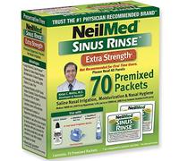 NeilMed's Sinus Rinse Extra Strength Pre-Mixed Hypertonic Packets, 70 Count (Pack of 1)