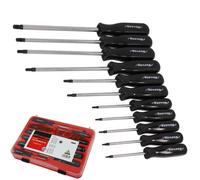 Neilsen CT1782-11pc Diamond Tipped Tamper Proof Star Screwdriver Set S2 Steel with T6-T40 Sizes for Automotive and DIY Applications