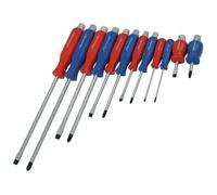 Neilsen 12pc Mechanics Hex Pozi Flat Slotted Magnetic Tip Screwdriver Set