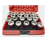 Neilsen 20pc Locking Wheel Nut Key Socket OEM Multi Spline Compatible with Porsche Cayenne Vw Touareg