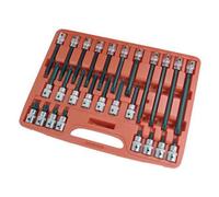 Neilsen 26Pc 1/2" Inch Multi Spline Bit Socket Set M5-M16 55-200mm (Ct0395)