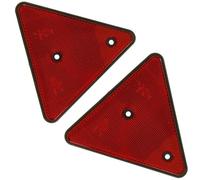 Neilsen 2Pc 15Cm Equilateral Triangle Red Light Rear Trailer Reflector Caravan