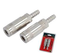 Neilsen 2Pc Air Line Fittings Hose Compressor Quick Connector Coupler 3/8" Bsp