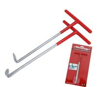 Neilsen CT1759 2pc Exhaust Rubber Ring Tool Set Hooked and 90 Degree Flat T Handles Suitable for Most Vehicle Rubber Ring Exhaust Mountings