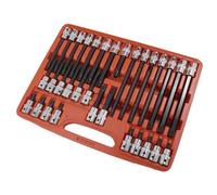 Neilsen 32Pcs Multi Spline Bit Set Male M5 To M14 Star Torx Socket 1/2" (Ct0396)