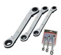 Neilsen 3Pc Offset Ratchet Spanner Set Ratchet Ring Spanners Metric 10 - 17mm
