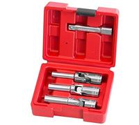 Neilsen 4pc 3/8 Drive Glow Plug Socket Set Universal Joint 8, 10, 12mm Glow Plugs