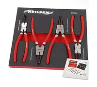 Neilsen 4pc Circlip Snap Ring Pliers Internal External Bent Straight Plier Set
