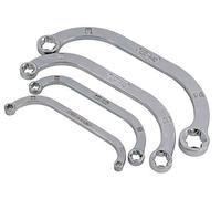 Neilsen 4pc E-Star Spanner Set Dual Sizes E6-E24 Half Moon Shape Wrench Set