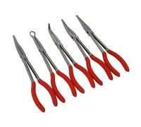 Neilsen 5pc 11in Long Reach Pliers Set - Straight, 45° 90°, Offset & 1/2in Hose