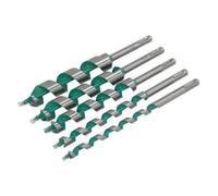Neilsen 5Pc Sds Wood Auger Drill Bit Set Sizes 10, 13, 19, 22 & 25mm 200mm Long (Ct0645)