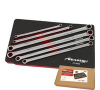 Neilsen 6Pc Extra Long Metric Aviation Spanner Wrench Set 8mm - 19mm