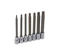 7 Piece Rib Socket Set 3/8 Drive Long Spline 4-10mm (Genuine Neilsen CT0124)
