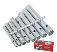 Neilsen 9Pc Tubular Box Wrench Set 150mm Long Tube Spanner Plumber Mechanic