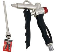 Air Blow/Duster Gun with Flow Regulator - 110 mm Nozzle - 2 Option air inlets