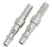 Neilsen Air Line Fittings Hose Compressor Tool Connector 3/8" Bsp 2Pc Hose Barb