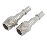 Neilsen Air Line Fittings Hose Compressor Tool Connector 3/8" Bsp Male 2Pc