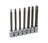 Neilsen CT0123 7pc 3/8in DR Hex Bit Set - Sizes 3mm to 10mm, 110mm Long