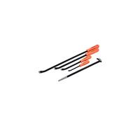 neilsen CT0239 Pry Set with Orange Handles Includes Roll Head Bar - Black (5-Piece)
