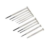 Neilsen CT0371-11pc Precision Screwdriver Set Flat 1.0-3.0mm Phillips Ph00-Ph1 with Awl and Magnet