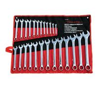 Neilsen CT0441 25pc Combination Spanner Set Elliptical Full Polish Chrome Vanadium Steel 6mm-32mm Sizes