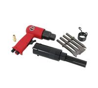 Neilsen CT0676 1/4in Air Hammer Descaler Needle Gun Tool Kit - Professional-Grade Heavy-Duty 150mm Air Hammer with 4 x 120mm Chisels