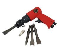 Neilsen CT0676 1/4in Air Hammer Descaler Needle Gun Tool Kit - Professional-Grade Heavy-Duty 150mm Air Hammer with 4 x 120mm Chisels