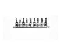 Neilsen CT0733 3/8 DR T10 - T55 Internal Male Torx Bit Star Socket Set - Silver