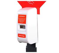 Neilsen Free Standing Hand Sanitizer Dispenser - 1.2 m High Touchless Automatic Hand Sanitizer Dispenser Stand - Battery Operated Hand Sanitiser Station - Stainless Steel Sanitiser Stand