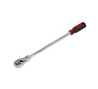 Neilsen CT0816 1/4in Dr Flexi-Head Ratchet - 72 Tooth, 304mm Long, Swivel Head, Composite Handle