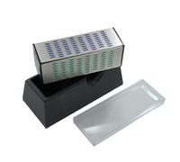 Neilsen CT0826 Diamond Sharpening Block - 4 Grits, 150mm x 50mm, Non-Slip Rubber Feet, Use Dry or Wet