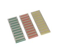 Neilsen CT0901 3pc Sharpening Stone Set - Coarse, Medium, Fine Grits, 2 x 6 Inches, Use Water Only Lubrication