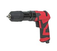 neilsen CT1086 3/8-Inch Keyless Reversible Air Drill - Red
