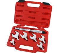 Neilsen CT1219 7pc Interchangeable Torque Wrench Spanner Head Set - Sizes: 17, 22, 24, 26, 27, 29mm | 10 to 75Nm Torque Range | Ideal for Automotive Work, Machinery Maintenance and More