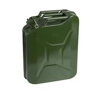 Neilsen CT1262 20L Steel Jerry Can with Leak-Proof Bayonet Closure - Green, Heavy-Duty Fuel Storage for Multi-Purpose Use
